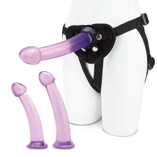 Тренировочный набор с тремя насадками Pegging Training Set - Lux Fetish - купить с доставкой в Рубцовске