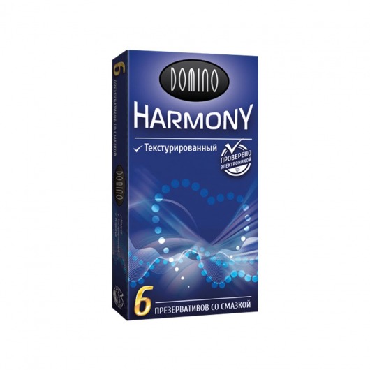 Текстурированные презервативы Domino Harmony - 6 шт. - Domino - купить с доставкой в Рубцовске