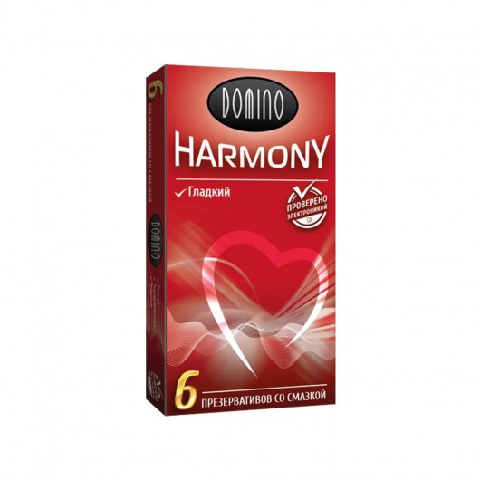 Гладкие презервативы Domino Harmony - 6 шт. - Domino - купить с доставкой в Рубцовске