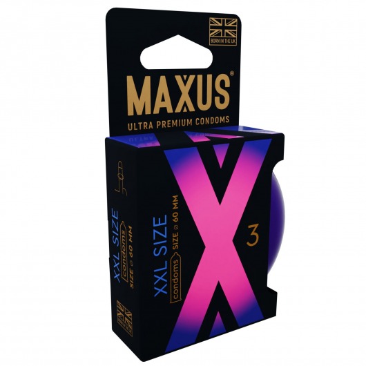 Презервативы Maxus XXL увеличенного размера - 3 шт. - Maxus - купить с доставкой в Рубцовске
