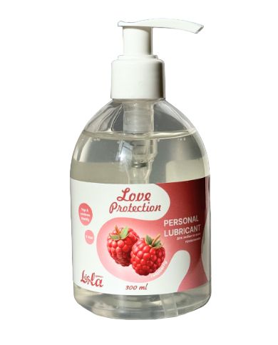 Лубрикант на водной основе Love Protection Raspberry с ароматом малины - 300 мл. - Lola Games - купить с доставкой в Рубцовске