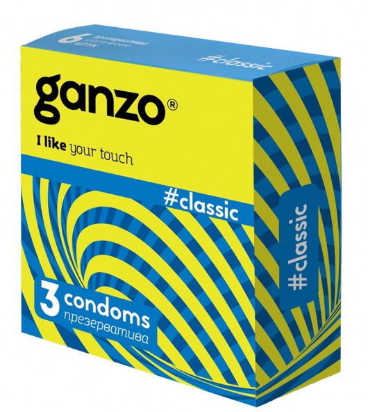 Классические презервативы с обильной смазкой Ganzo Classic - 3 шт. - Ganzo - купить с доставкой в Рубцовске