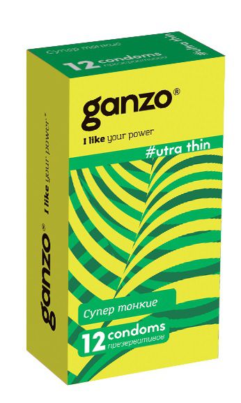Ультратонкие презервативы Ganzo Ultra thin - 12 шт. - Ganzo - купить с доставкой в Рубцовске