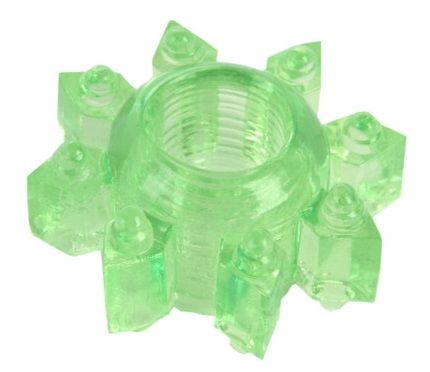 Зеленое эрекционное кольцо-звезда - Toyfa Basic - в Рубцовске купить с доставкой