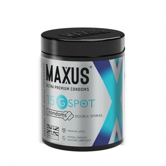 Гладкие презервативы Maxus G spot с двойной спиралью - 15 шт. - Maxus - купить с доставкой в Рубцовске