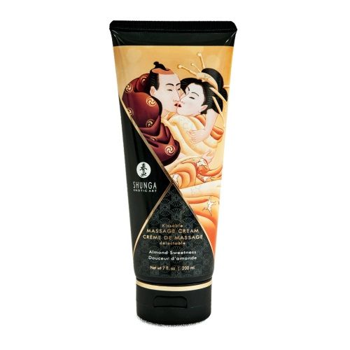 Массажный крем для тела с ароматом миндаля Almond Sweetness - 200 мл. - Shunga - купить с доставкой в Рубцовске