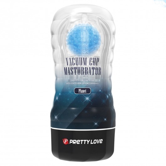 Прозрачный текстурированный мастурбатор Vacuum Cup Masturbator Planet - Baile - в Рубцовске купить с доставкой