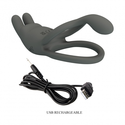 Серое эрекционное виброкольцо Dwayne - Baile - в Рубцовске купить с доставкой