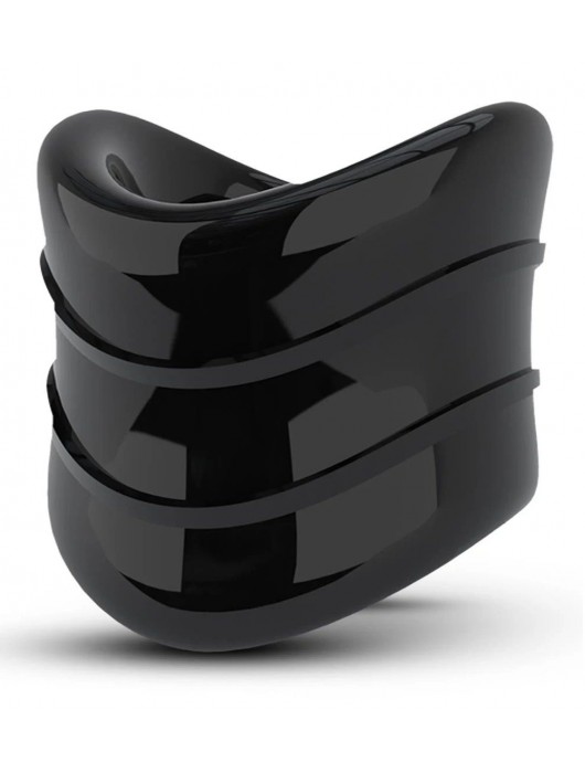 Черное эрекционное кольцо на мошонку Beef Ball Stretcher Snug X Long - Blush Novelties - в Рубцовске купить с доставкой