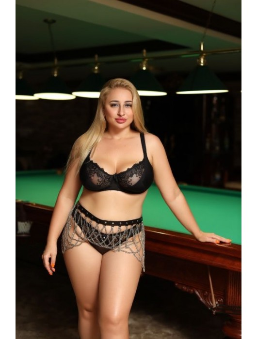 Черно-серебристый пояс-юбочка plus size Efra - БДСМ Арсенал - купить с доставкой в Рубцовске