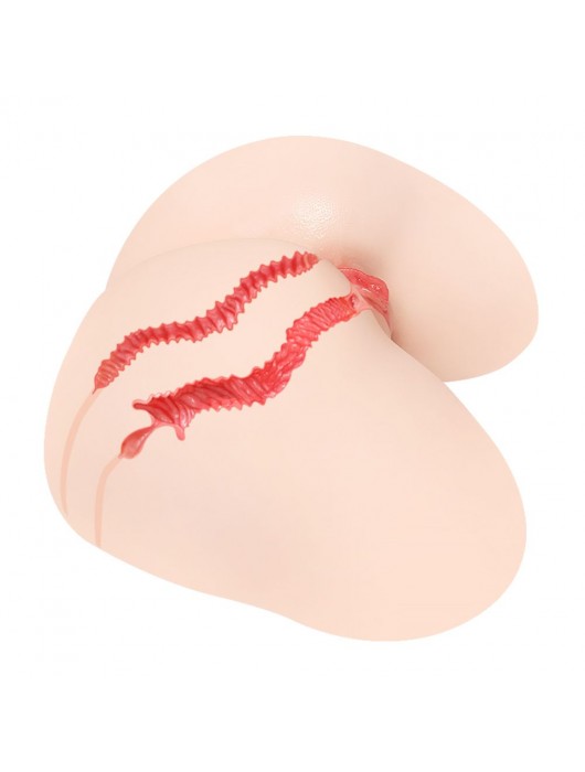 Мастурбатор-полуторс с двойным слоем материала и вибрацией Vanilla Onahole - KOKOS - в Рубцовске купить с доставкой