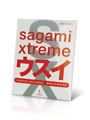 Ультратонкий презерватив Sagami Xtreme SUPERTHIN - 1 шт. - Sagami - купить с доставкой в Рубцовске