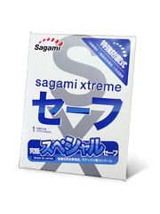 Презерватив Sagami Xtreme Ultrasafe с двойным количеством смазки - 1 шт. - Sagami - купить с доставкой в Рубцовске