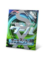Презерватив Sagami Xtreme Mint с ароматом мяты - 1 шт. - Sagami - купить с доставкой в Рубцовске