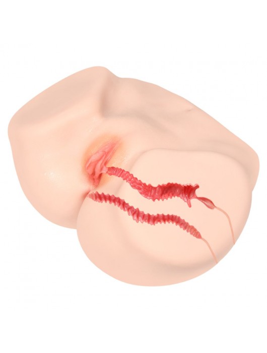 Мастурбатор-полуторс с двойным слоем материала Vanilla Onahole Real Vagina - KOKOS - в Рубцовске купить с доставкой