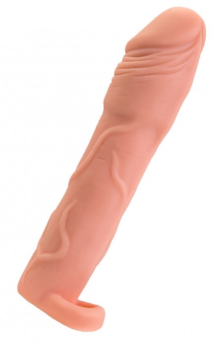 Телесная удлиняющая насадка с подхватом - 19 см. - ToyFa - в Рубцовске купить с доставкой