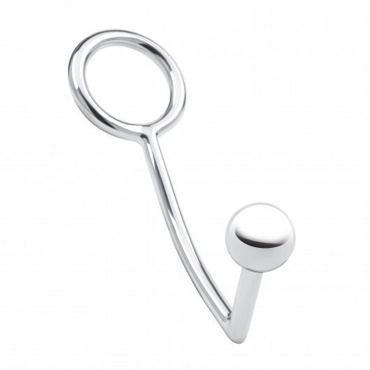 Кольцо на пенис с анальным стимулятором Stainless Steel Anal Hook   Cock Ring - BlueLine - в Рубцовске купить с доставкой