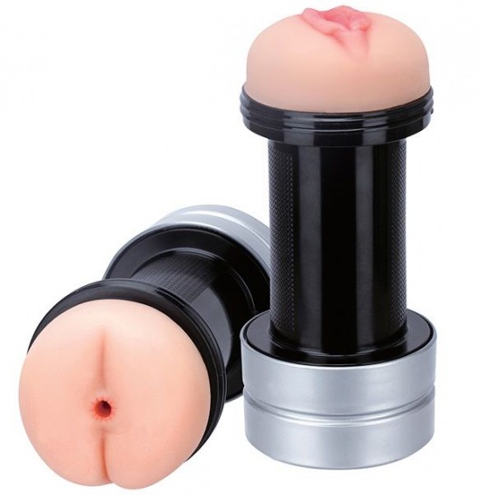 Мастурбатор 2-в-1 REALSTUFF 2 IN 1 HUMMER ANUS   VAGINA: вагина и анус - Dream Toys - в Рубцовске купить с доставкой
