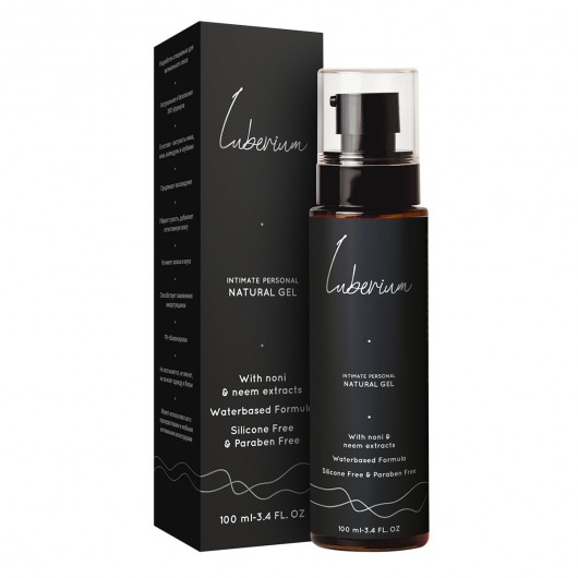 Интимный гель на водной основе с экстрактами нони и нима Luberium Natural Gel - 100 мл. - Luberium - купить с доставкой в Рубцовске