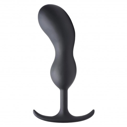 Черный массажер простаты с утяжелителями Premium Silicone Weighted Prostate Plug XL - 20,8 см. - XR Brands - в Рубцовске купить с доставкой