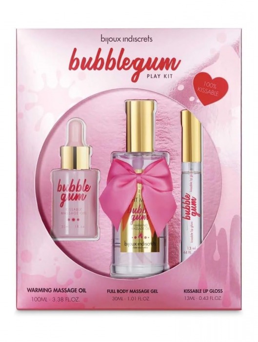 Набор средств для массажа и ласк Bubblegum Play Kit - Bijoux Indiscrets - купить с доставкой в Рубцовске