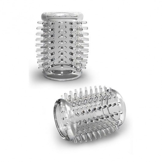 Прозрачная насадка с шипами STAY HARD COCK SLEEVE 01 CLEAR - Blush Novelties - в Рубцовске купить с доставкой