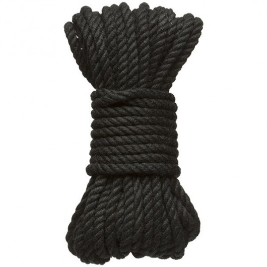 Черная верёвка для связывания и фиксации Bind Tie - 9,14 м. - Doc Johnson - купить с доставкой в Рубцовске