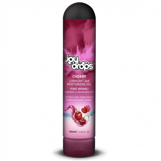 Смазка на водной основе Cherry с ароматом вишни -  125 мл. - JoyDrops - купить с доставкой в Рубцовске
