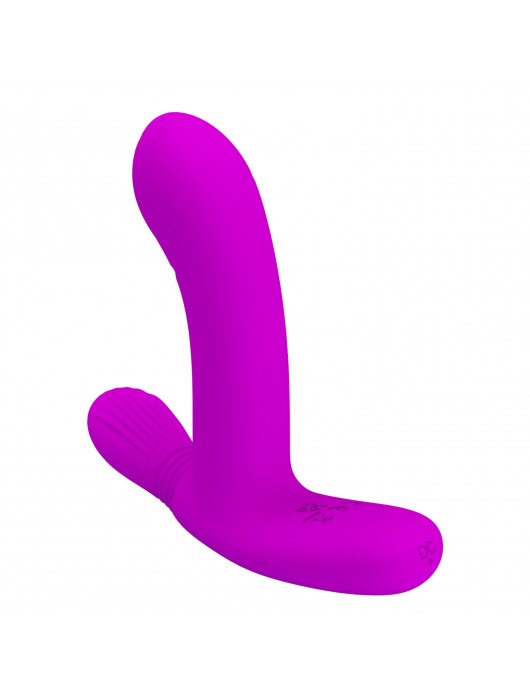 Лиловый стимулятор Geri с подвижным хвостиком - Baile