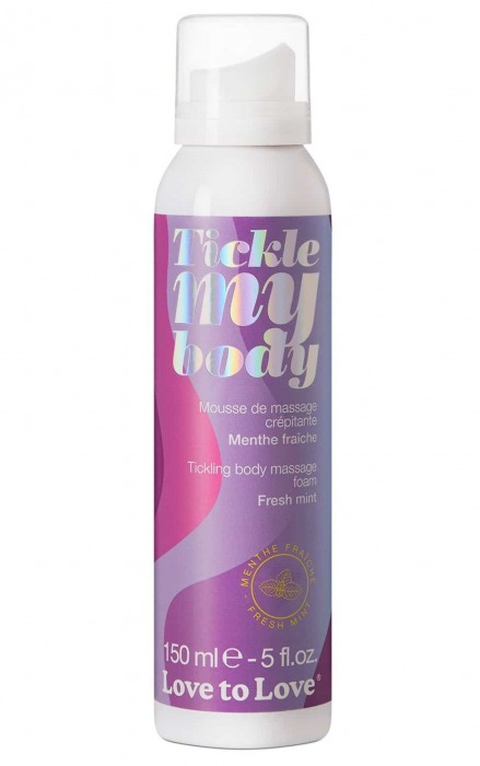 Массажная хрустящая пенка Tickle My Body Fresh Mint с ароматом мяты - 150 мл. - Love to Love - купить с доставкой в Рубцовске