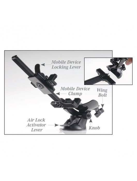 Перезаряжаемый мастурбатор-вагина с держателем для мобильных устройств Extreme Toyz Me - Pipedream - в Рубцовске купить с доставкой