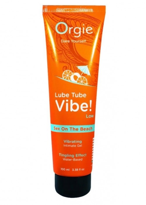 Гель с эффектом вибрации Lube Tube Vibe Low Sex On The Beach - 100 мл. - ORGIE - купить с доставкой в Рубцовске