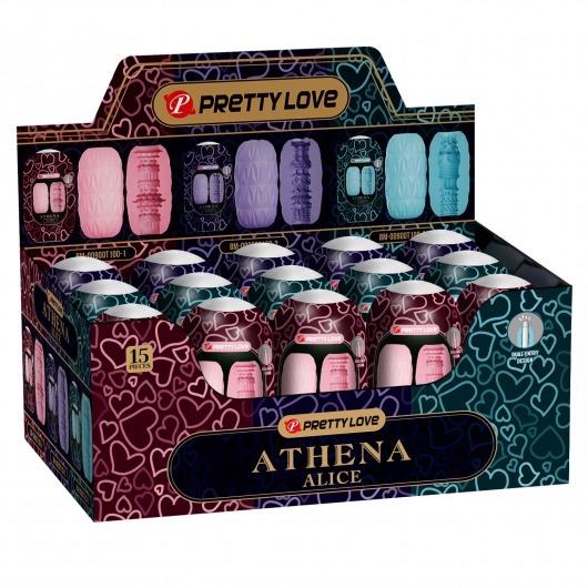 Набор из 15 мастурбаторов Athena Alice - Baile - в Рубцовске купить с доставкой