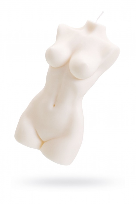 Белая интерьерная свеча в форме женского торса - 850 гр. - Pecado - купить с доставкой в Рубцовске