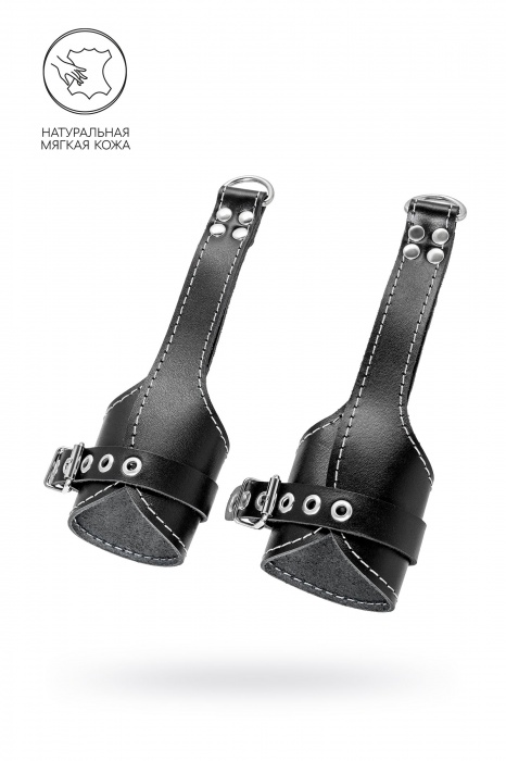 Черные подвесы с белой строчкой - Pecado - купить с доставкой в Рубцовске