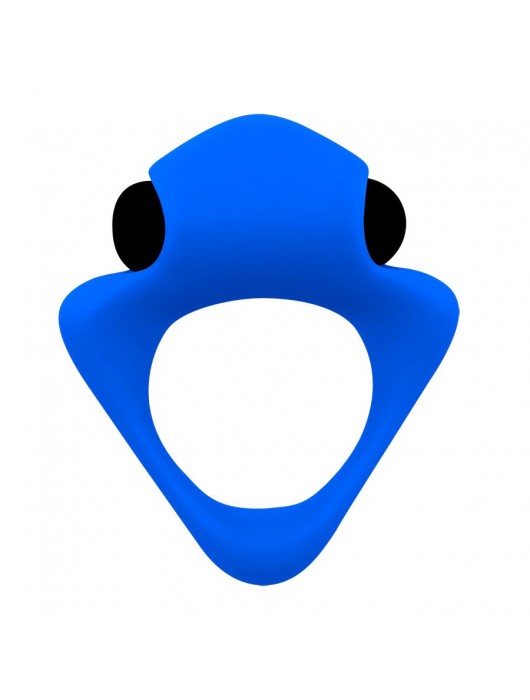 Синее эрекционное кольцо Wooomy Tribeс с вибрацией - Adrien Lastic - в Рубцовске купить с доставкой