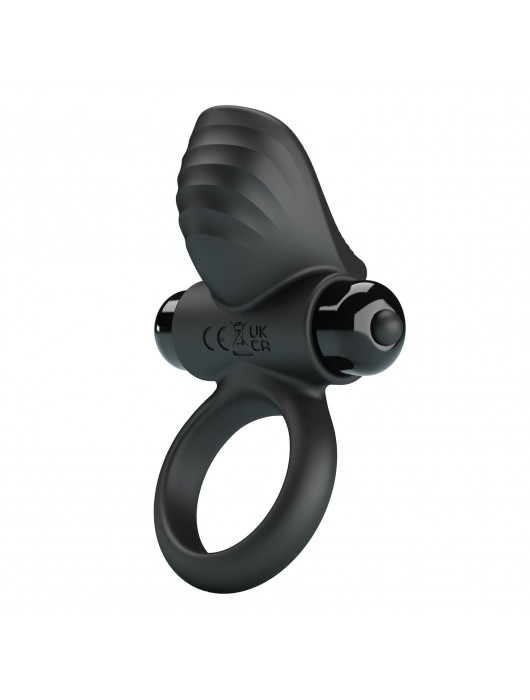Черное эрекционное кольцо с вибрацией Adrien - Baile - в Рубцовске купить с доставкой