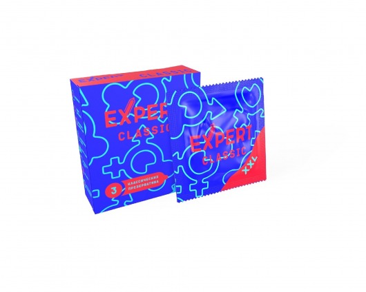 Презервативы увеличенного размера Expert Classic XXL - 3 шт. - Expert - купить с доставкой в Рубцовске