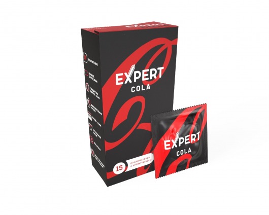 Презервативы с ароматом колы Expert Cola - 15 шт. - Expert - купить с доставкой в Рубцовске