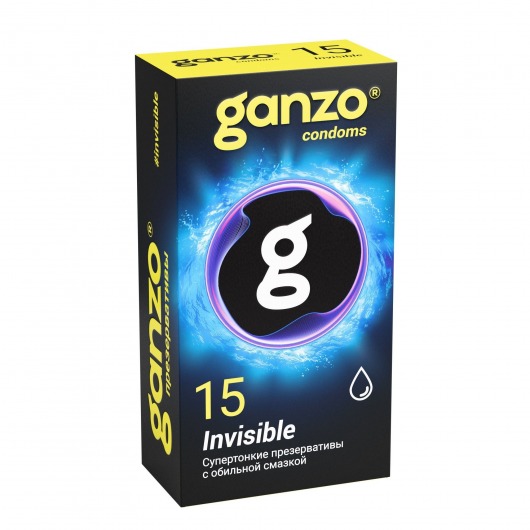 Супертонкие презервативы Ganzo Invisible - 15 шт. - Ganzo - купить с доставкой в Рубцовске