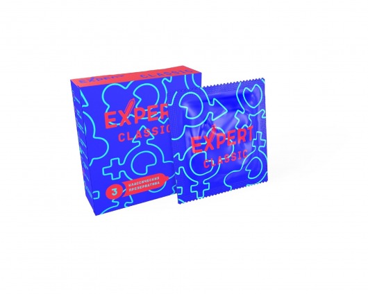 Классические презервативы Expert Classic - 3 шт. - Expert - купить с доставкой в Рубцовске