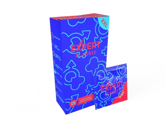 Презервативы увеличенного размера Expert Classic XXL - 15 шт. - Expert - купить с доставкой в Рубцовске