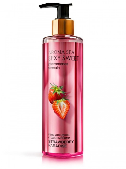 Гель для душа с феромонами и ароматом клубники Strawberry Paradise - 200 мл. -  - Магазин феромонов в Рубцовске