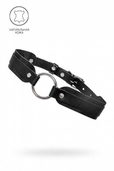 Черный кожаный чокер-ошейник со скруглёнными углами - Pecado - купить с доставкой в Рубцовске