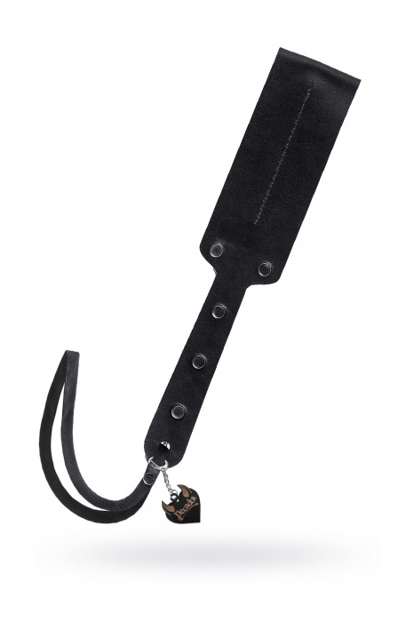 Черный кожаный пэддл - 32 см. - Pecado - купить с доставкой в Рубцовске