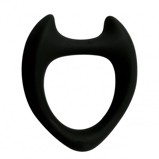 Черное эрекционное кольцо с рожками Wooomy Toro M - Adrien Lastic - в Рубцовске купить с доставкой