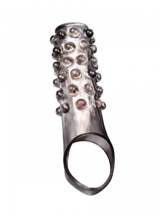 Дымчатая насадка на пенис с выпуклостями - 11 см. - Sex Expert - в Рубцовске купить с доставкой