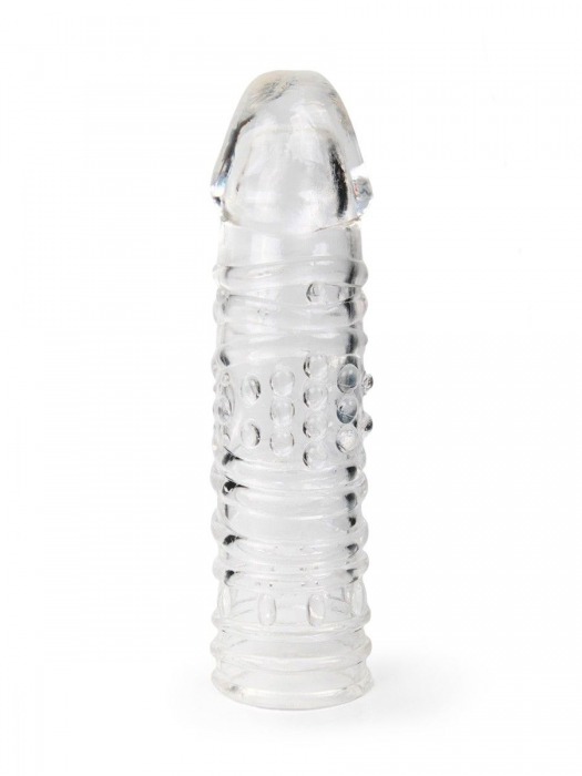 Прозрачная закрытая насадка на пенис - 17 см. - Sex Expert - в Рубцовске купить с доставкой
