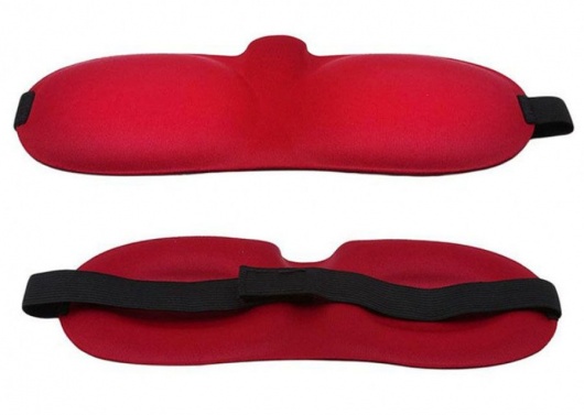 Красная глухая маска на резинке - Sitabella - купить с доставкой в Рубцовске