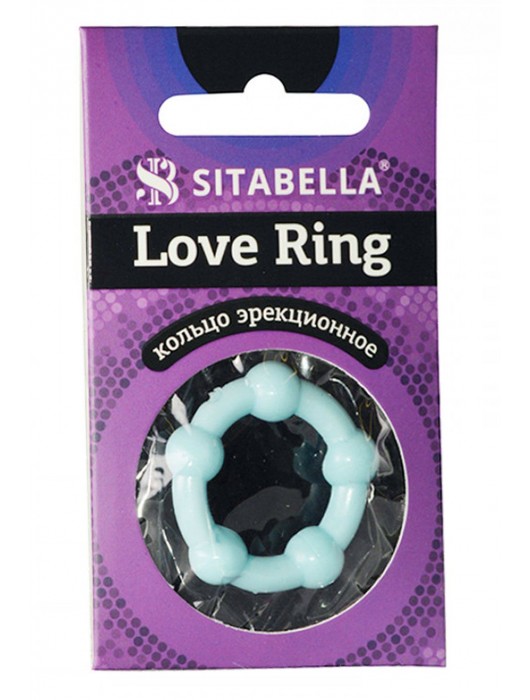 Цветное эрекционное кольцо Love Ring с бусинами - Sitabella - в Рубцовске купить с доставкой